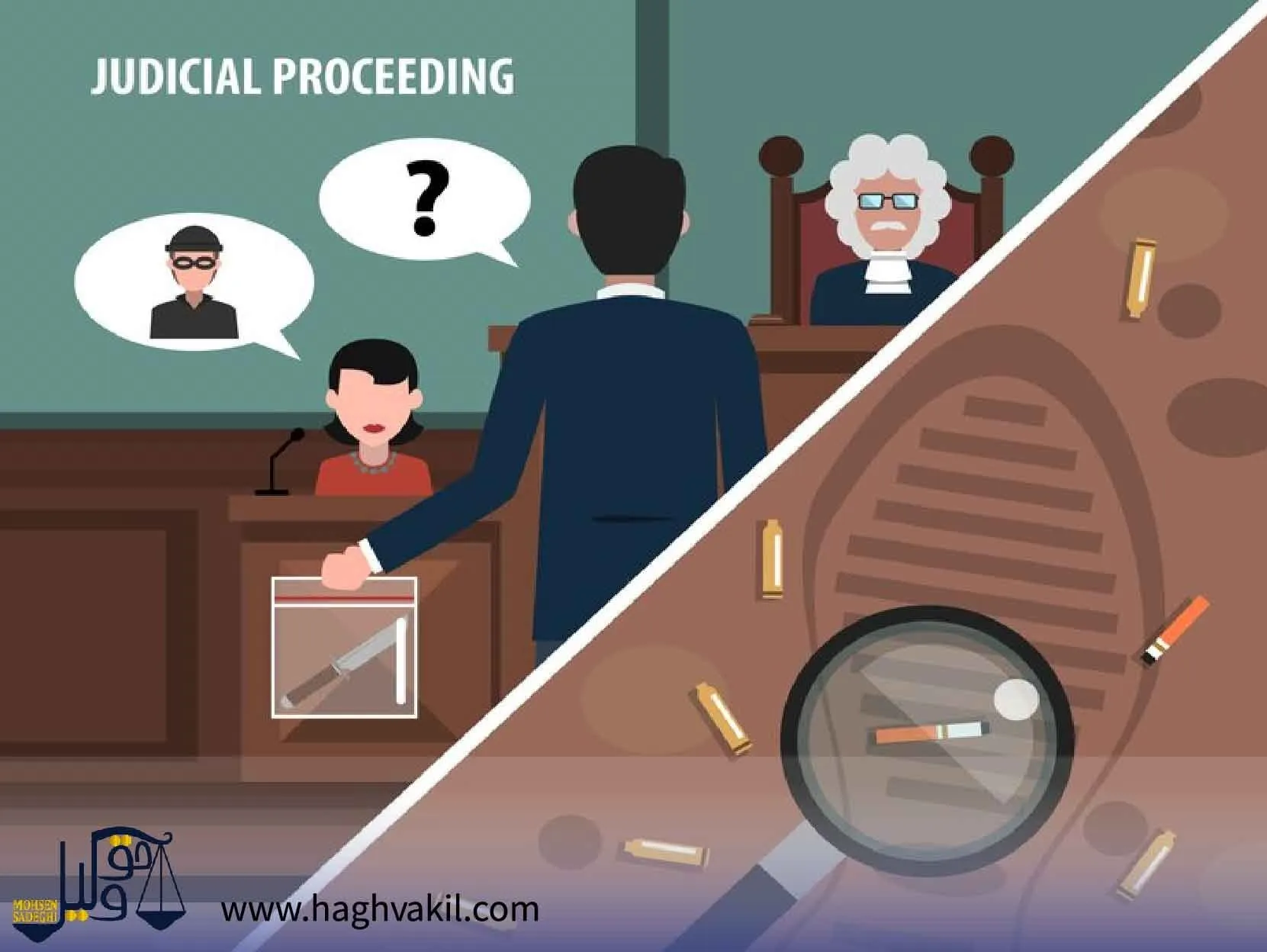 دفاع موثر در دادگاه توسط وکیل مدافع
